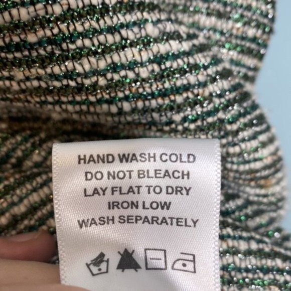 NWT Lovers + Friends Aubrey Metallic Tweed Ruffle Hem Mini Dress - Picture 7 of 7